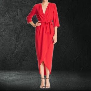 Amanda Uprichard- Red Timeless Wrap Dress 💃🏻
